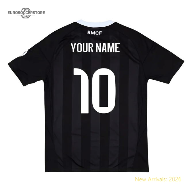 2025-2026 Real Madrid Third Goalkeeper Youth Kit (Black) (Your Name)-Football Shirts Shop