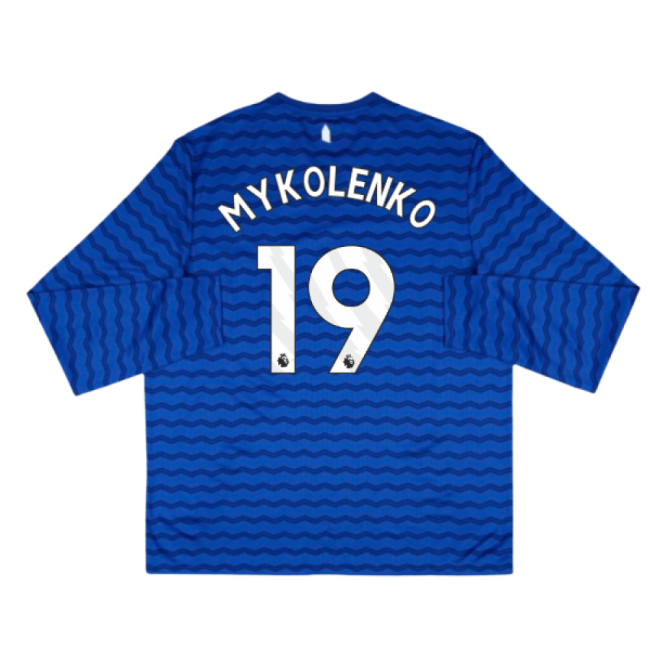 2025-2026 Everton Home Long Sleeve Shirt (Mykolenko 19)-Football Shirts Shop