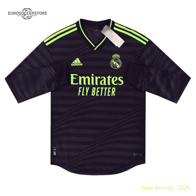 2022-2023 Real Madrid Authentic Long Sleeve Third Shirt (BALE 11)-Football Shirts Shop