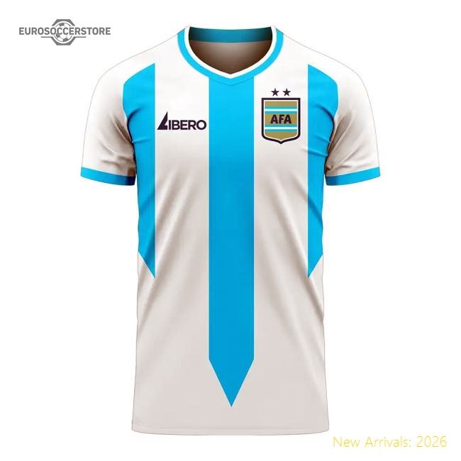 Argentina 2025-2026 Home Concept Football Kit (Libero) (L MARTINEZ 22)-Football Shirts Shop