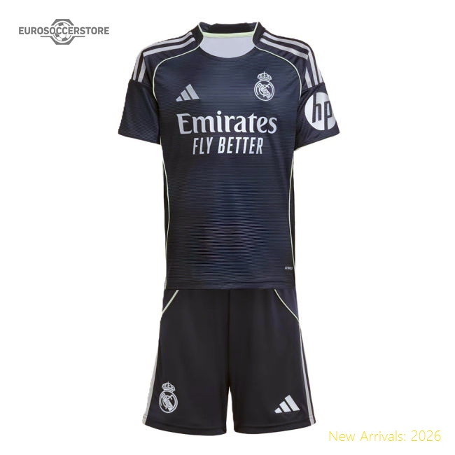 2025-2026 Real Madrid Away Youth Kit (Bellingham 5)-Football Shirts Shop