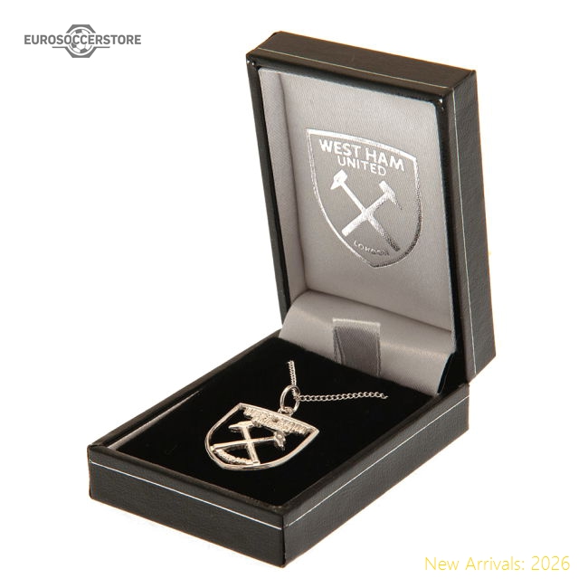 West Ham United FC Sterling Silver Pendant & Chain CR-Football Shirts Shop