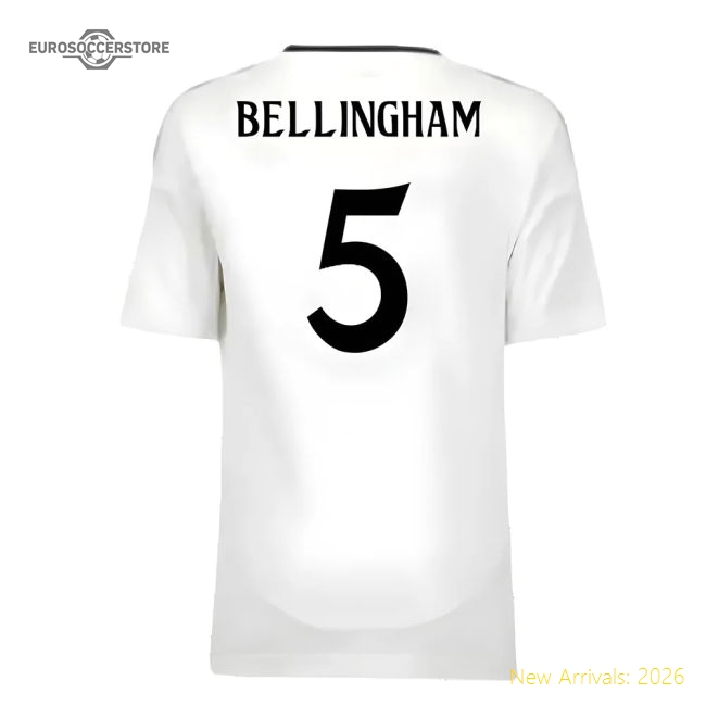 2024-2025 Real Madrid Home Youth Kit (Bellingham 5)-Football Shirts Shop