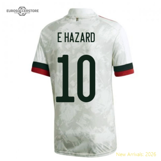 2020-2021 Belgium Away Shirt (E HAZARD 10)-Football Shirts Shop