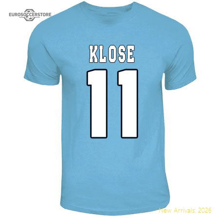 Miroslav Klose Lazio Hero T-shirt (sky Blue)-Football Shirts Shop