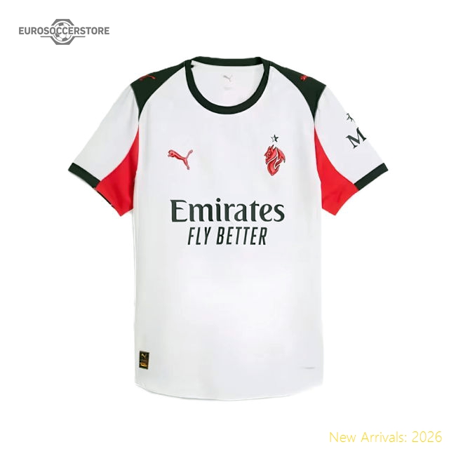 2025-2026 AC Milan Authentic Away Shirt-Football Shirts Shop