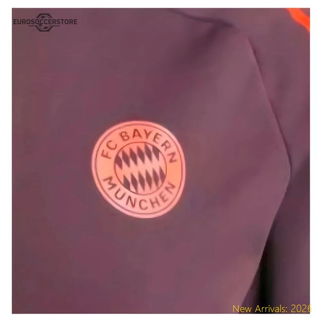 2024-2025 Bayern Munich Track Jacket (Shadow Maroon)-Football Shirts Shop