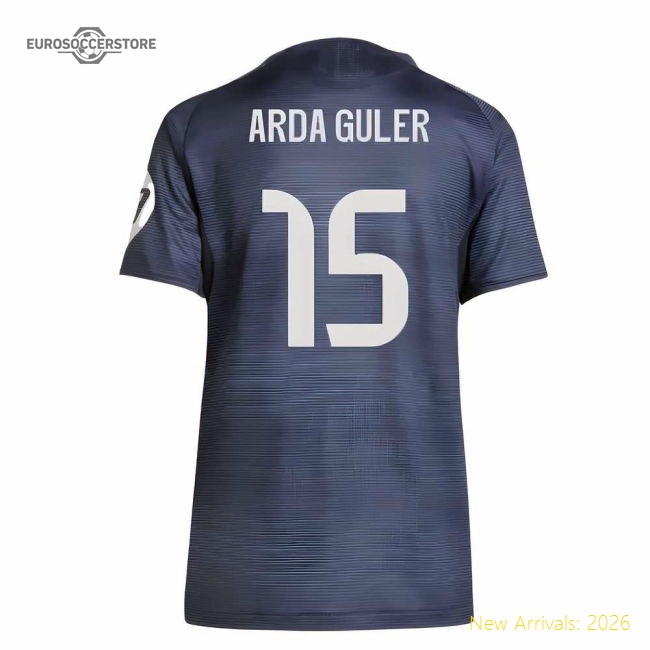 2025-2026 Real Madrid Authentic Away Shirt (Ladies) (Arda Guler 15)-Football Shirts Shop