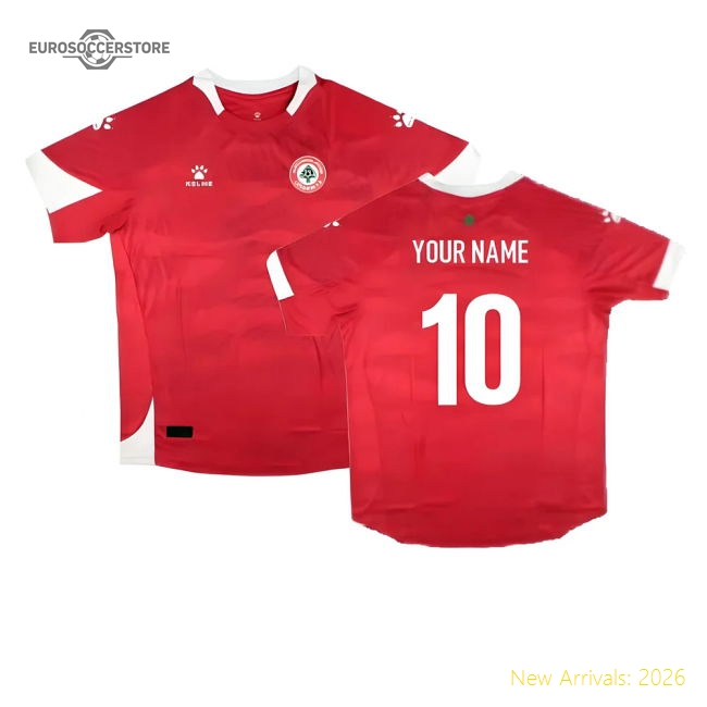 2024-2025 Lebanon Home Shirt (Your Name)-Football Shirts Shop