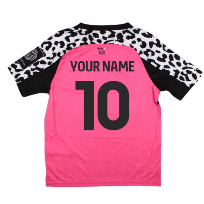 2025-2026 Forest Green Rovers Away Shirt (Kids) (Your Name)-Football Shirts Shop