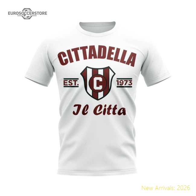 Cittadella Established Football T-Shirt (White)-Football Shirts Shop