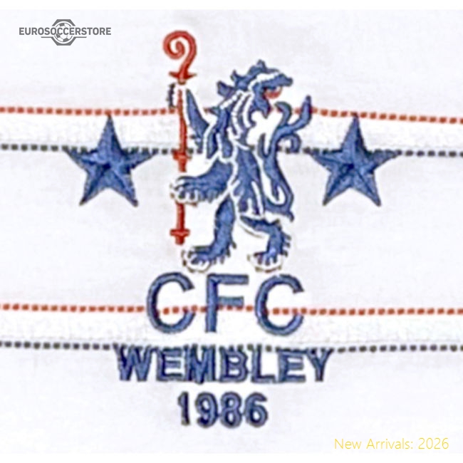 1986 Chelsea Full Members Cup Final Retro Shirt-Football Shirts Shop