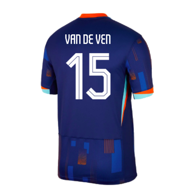 2024-2025 Netherlands Away Shirt (Van De Ven 15)-Football Shirts Shop