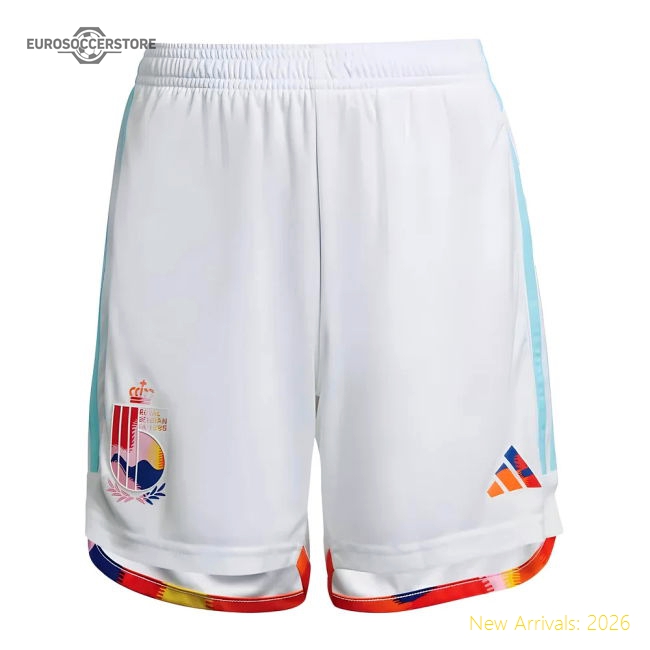 2022-2023 Belgium Away Shorts (White)-Football Shirts Shop