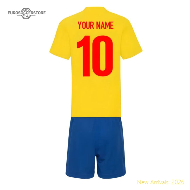 Personalised Romania Training Kit Package-Football Shirts Shop