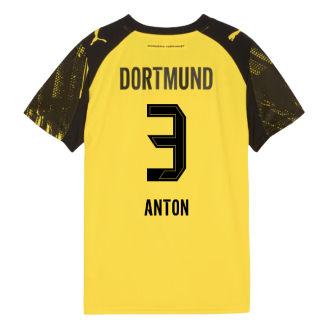 2025-2026 Borussia Dortmund Home Shirt (Kids) (Anton 3)-Football Shirts Shop