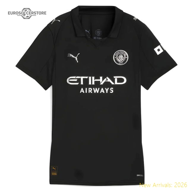 2025-2026 Man City Away Shirt (Womens)-Football Shirts Shop