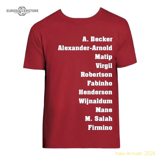 Liverpool Favourite XI T-Shirt (Red)-Football Shirts Shop