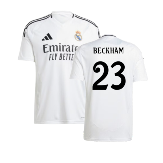 2024-2025 Real Madrid Home Shirt (Beckham 23)-Football Shirts Shop