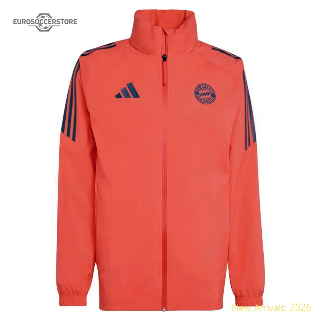 2025-2026 Bayern Munich Rain Jacket (Easy Coral)-Football Shirts Shop