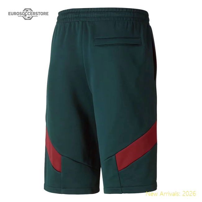 2019-2020 Italy Puma Iconic MCS Shorts (Pine)-Football Shirts Shop