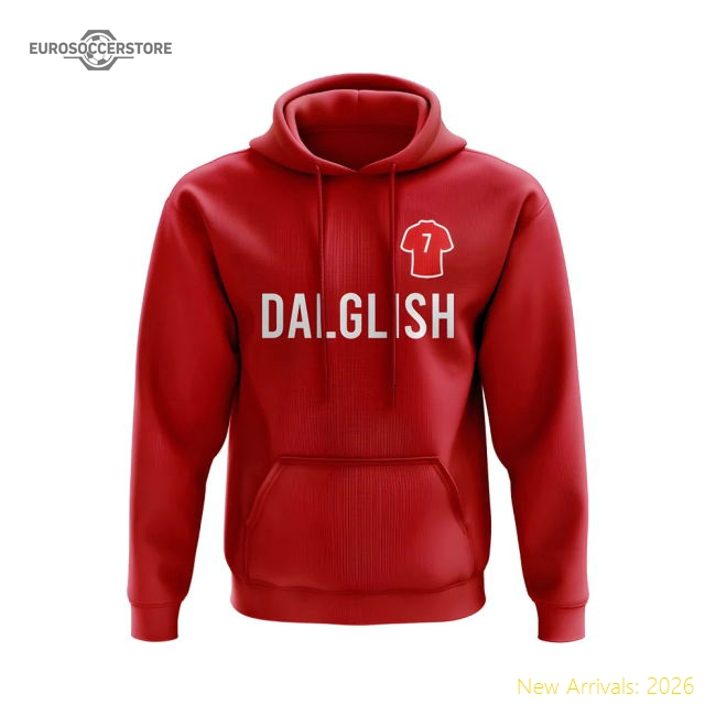Kenny Dalglish Liverpool Number Hoody (Red)-Football Shirts Shop