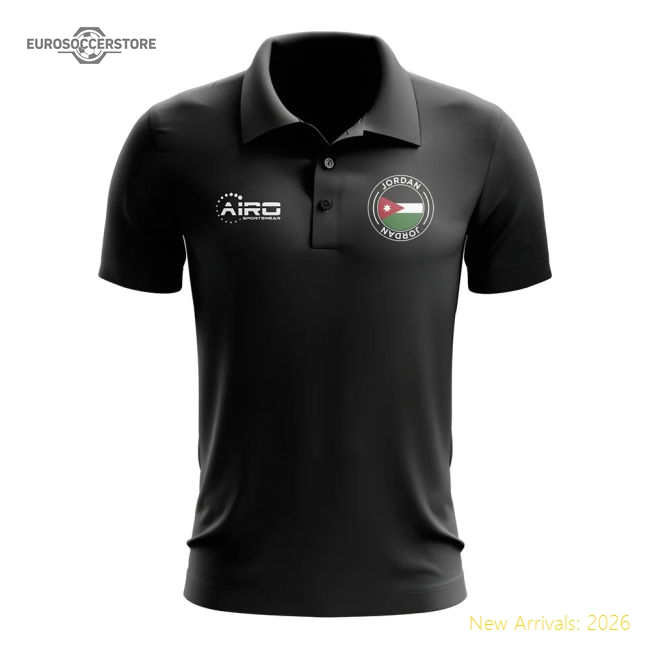 Jordan Football Polo Shirt (Black)-Football Shirts Shop