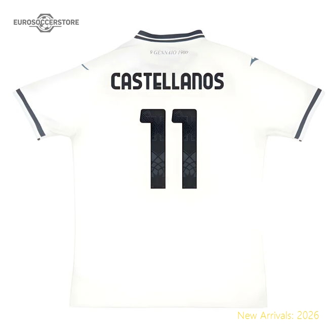 2025-2026 Lazio Away Shirt (Castellanos 11)-Football Shirts Shop