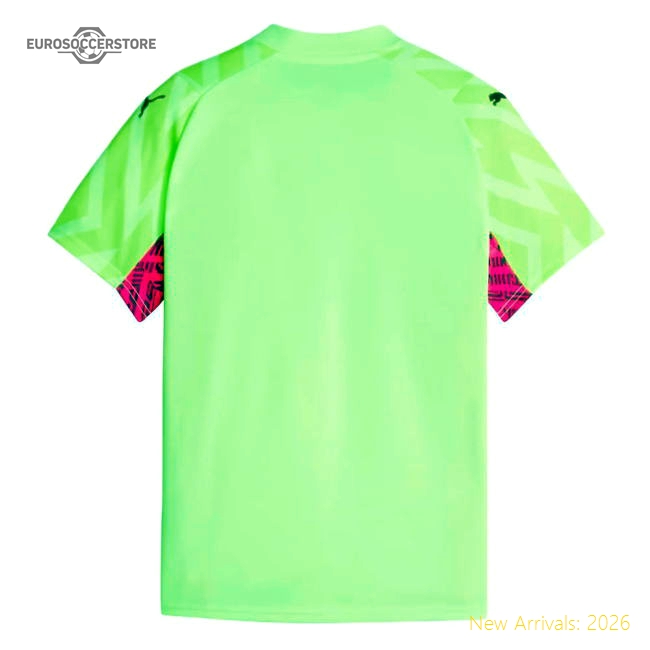2023-2024 Man City SS Goalkeeper Shirt (Yellow) (Steffen 13)-Football Shirts Shop
