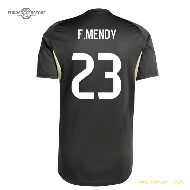 2025-2026 Real Madrid Training Jersey (Utility Grey) (F.Mendy 23)-Football Shirts Shop