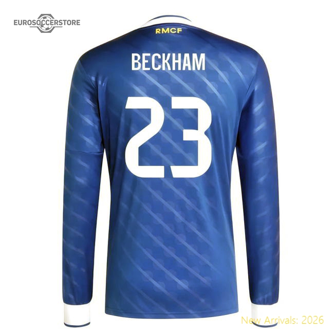 2025-2026 Real Madrid Long Sleeve Third Shirt (Beckham 23)-Football Shirts Shop