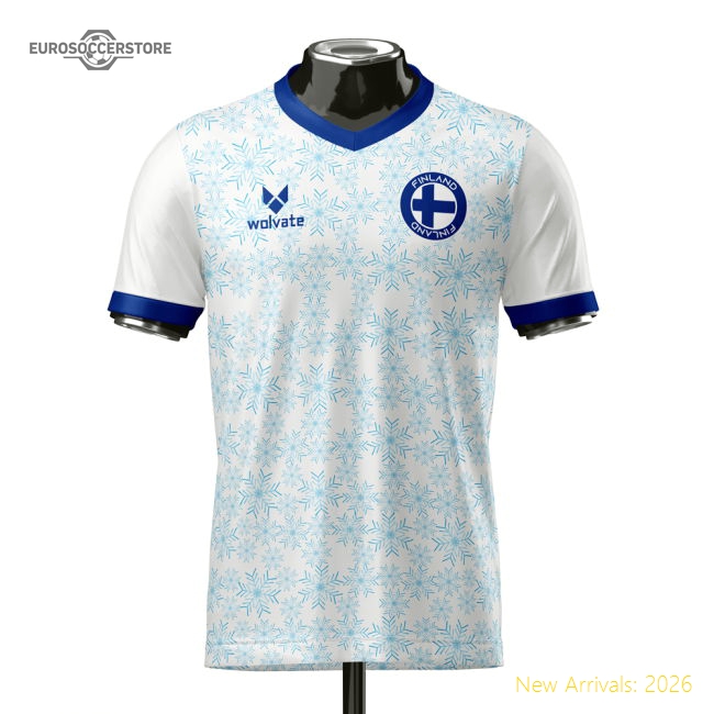 Finland Heritage Football Jersey (Wolvate) Adult Short Sleeve-Football Shirts Shop