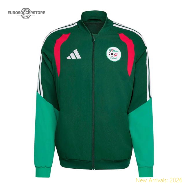2026-2027 Algeria Presentation Jacket (Dark Green)-Football Shirts Shop