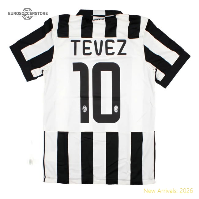 Juventus 2014-15 Home Shirt (S) Tevez #10 (Excellent)-Football Shirts Shop