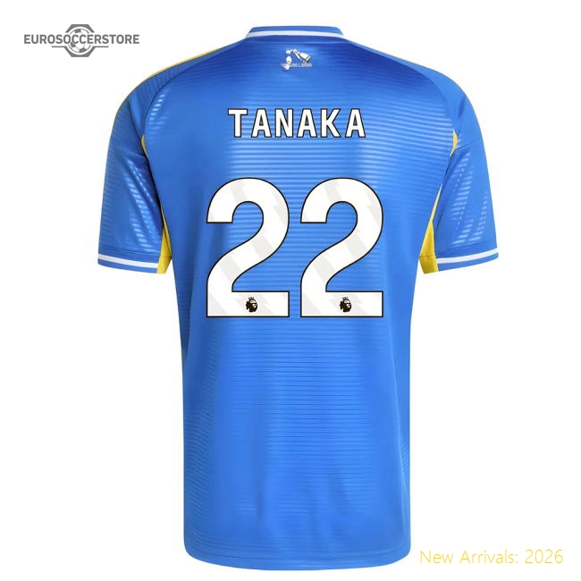 2025-2026 Leeds Away Shirt (Tanaka 22)-Football Shirts Shop