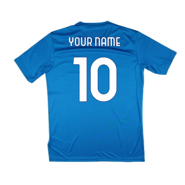 2024-2025 Lazio Graphic Training Shirt (Royal) (Your Name)-Football Shirts Shop