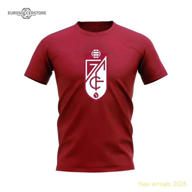 Granada Badge T-Shirt (Red)-Football Shirts Shop