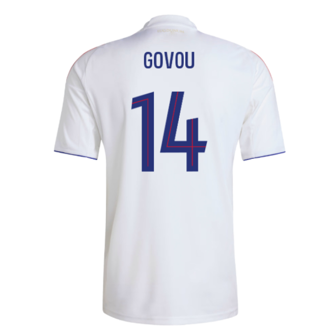 2025-2026 Olympique Lyon Home Shirt (Govou 14)-Football Shirts Shop