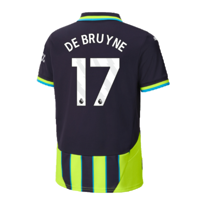 2024-2025 Man City Away Shirt (Kids) (De Bruyne 17)-Football Shirts Shop