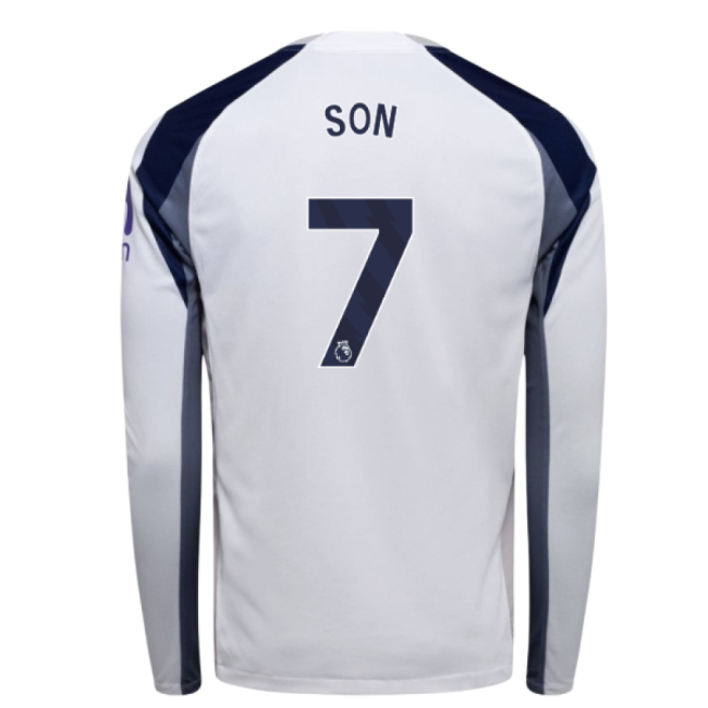 2025-2026 Tottenham Long Sleeve Home Shirt (Son 7)-Football Shirts Shop