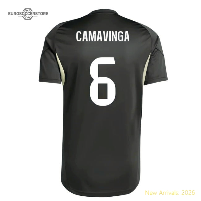 2025-2026 Real Madrid Training Jersey (Utility Grey) (Camavinga 6)-Football Shirts Shop