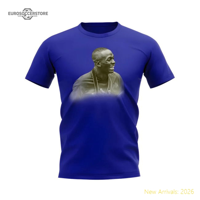 Claude Makelele Chelsea Legend T-Shirt (Blue)-Football Shirts Shop