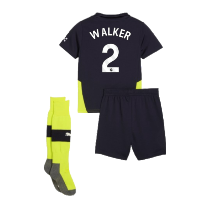 2024-2025 Man City Away Mini Kit (Walker 2)-Football Shirts Shop