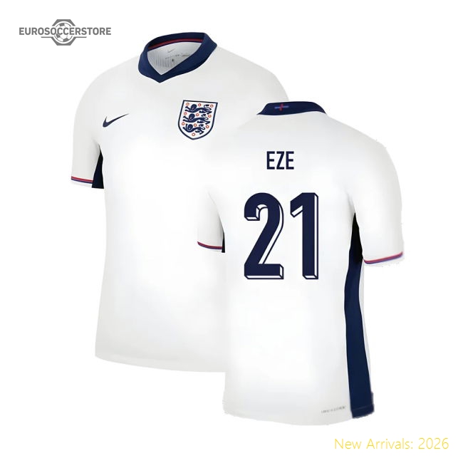 2024-2025 England Home Match Dri-Fit ADV Authentic Shirt (Eze 21)-Football Shirts Shop