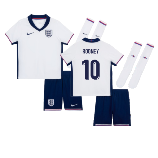 2024-2025 England Home Mini Kit (Rooney 10)-Football Shirts Shop