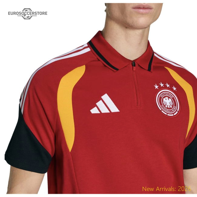 2026-2027 Germany Polo Shirt (Red)-Football Shirts Shop