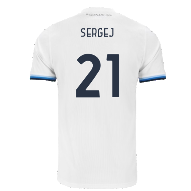 Lazio 125th Anniversary Home Shirt (Sergej 21)-Football Shirts Shop