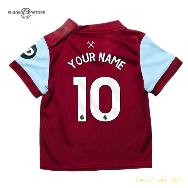 2023-2024 West Ham Home Baby Kit (Your Name)-Football Shirts Shop