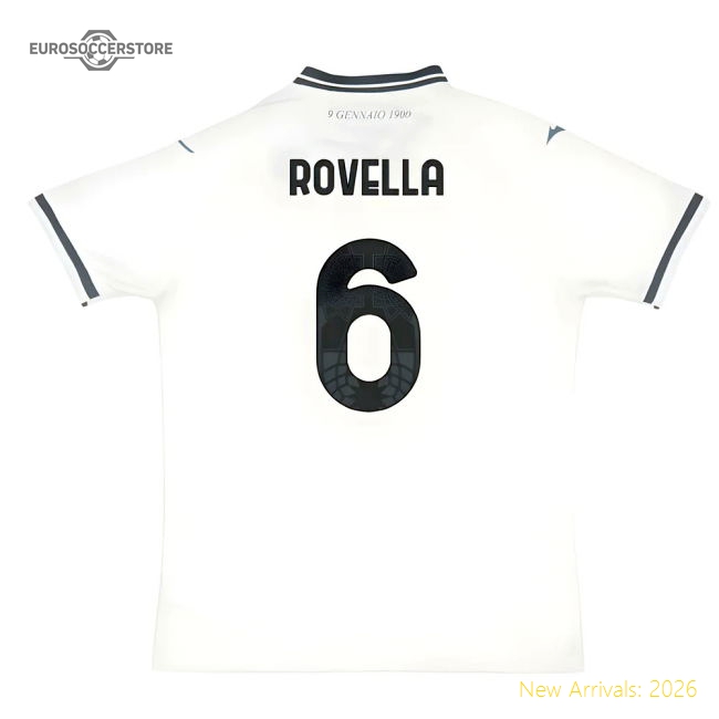 2025-2026 Lazio Away Shirt (Rovella 6)-Football Shirts Shop