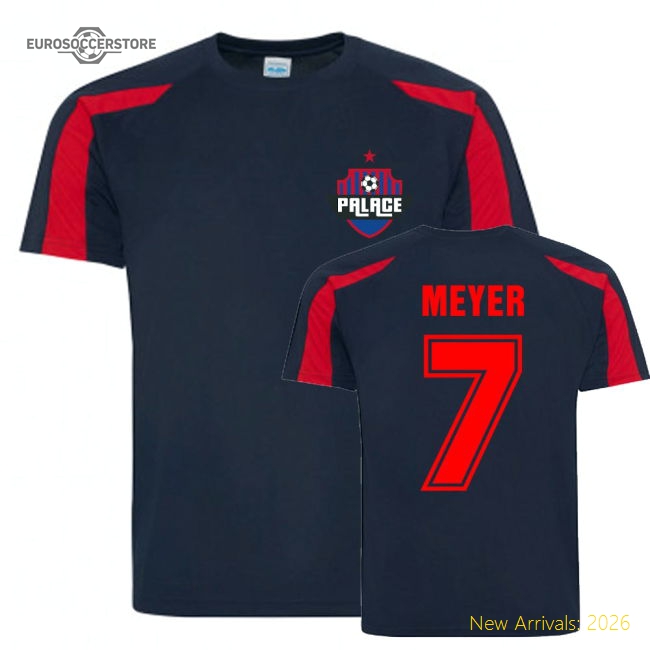 Max Meyer Crystal Palace Sports Training Jersey (Navy-Red)-Football Shirts Shop